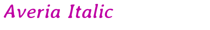 Averia Italic